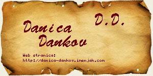 Danica Dankov vizit kartica
